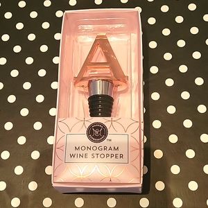 A Letter Wine Stopper